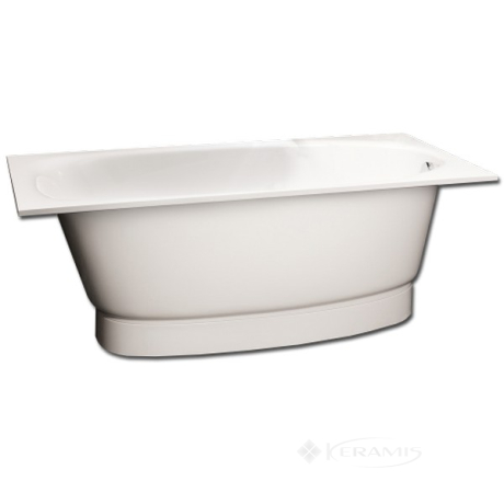 Ванна зі штучного каменю PAA Uno Grande 170x75 + панель для ванни, біла (VAUNOGR/00+PAUNOGRM/00)