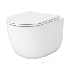 унітаз підвісний Cersanit Remo 51x35,5 змив Торнадо, сидіння дюропласт soft-close (S4035-001) СЕТ C947