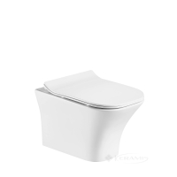 унитаз Volle Lobo подвесной + сиденье slim, slow-closing, белый (1340.001000)