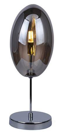 Настільна лампа Azzardo Diana, хром, димчаста (MT50199-1 /AZ2151)