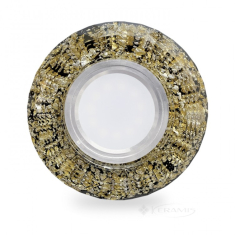 точечный светильник Feron CD830 c LED подсветкой золотой+черный (40023)