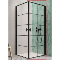 душевая кабина Radaway NES Black KDD I 80x80 правая часть, безопасное стекло, factory, чёрная (10021080-54-55R)