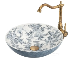 умывальник Rea Juliana 40х40 накладной, pattern (REA-U3608)