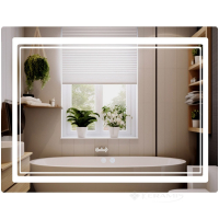 зеркало Qtap Cardinal 100х80 с LED-подсветкой Touch и антизапотеванием (QT0478C1008048455)