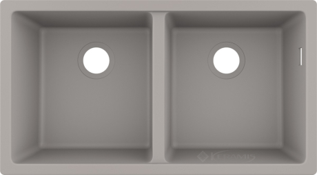 Кухонная мойка Hansgrohe S510-U770 BG 82x45x20,5 серый бетон (43434380)
