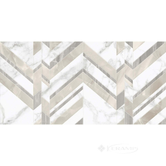 плитка Golden Tile Marmo Bianco 30x60 chevron белый (G70151)