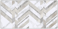 плитка Golden Tile Marmo Bianco 30x60 Chevron белая (G7015)