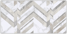 плитка Golden Tile Marmo Bianco 30x60 Chevron біла (G7015)