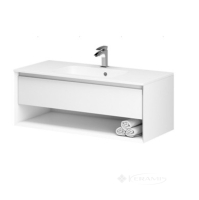 тумбочка с умывальником Aquarius Komo 96x44,5x56 белый (70942887)
