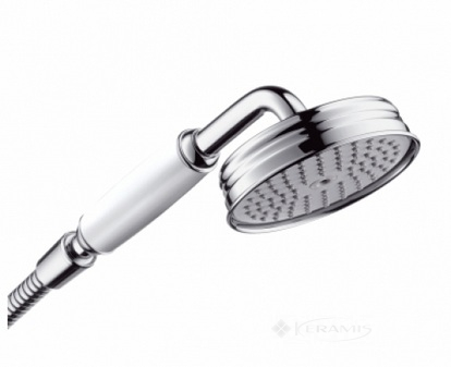 Ручной душ с белой рукояткой Axor Montreux хром (16320000)