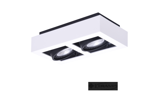 Светильник потолочный Azzardo Nikea ES111 16W white-black (AZ4439)