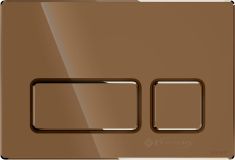 смывная клавиша Cersanit Block медь браш (K97-0453)