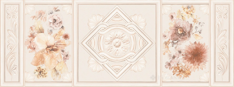 Декор Интеркерама Тревизо 23x60 серый (Д 119 071)
