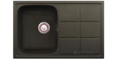 кухонна мийка Brenor Vega 780x500x160 8M-чорний металік