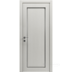 дверное полотно Rodos Style 1 600 мм, полустекло, сосна крем