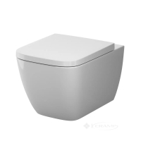 унитаз AM.PM Gem Aquaspin 50х36 подвесной, безободковый с сиденьем микролифт, белый (CGA1901SC)