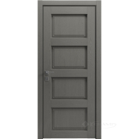 дверне полотно Rodos Style 4 600 мм, глухе, сосна браш braun