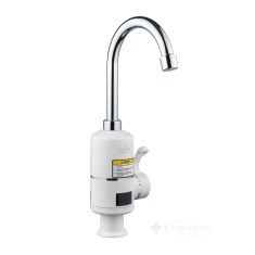 змішувач для кухні Kroner Volt з водонагрівачем та дисплеєм, хром/білий (Volt-CW090) CV014407