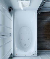 гідромасажна ванна WGT Rialto Tivoli 170x90 + корпус+рама+злив/перелив (RLTTVL170ARLPBW)