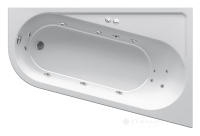 ванна акриловая Ravak Chrome R 160x105 Relax Pro гидромассажная, хром (GMSR1362)