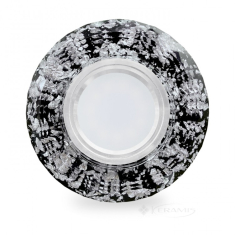 точечный светильник Feron CD831 c LED подсветкой серебро+черный (40024)