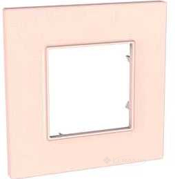 Рамка Schneider Electric Unica Quadro, 1 пост., рожево-перлова (MGU4.702.37)