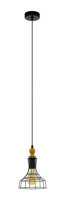 підвісний світильник Eglo Bampton 1, коричневий (33043)