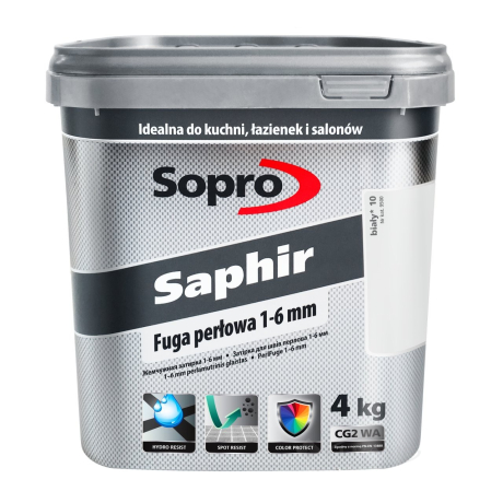 Затирка Sopro Saphir Fuga білий 10 4 кг (9500/4 N)