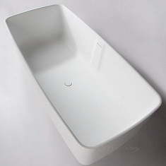 ванна Volle Solid surface кам'яна окремостояча, біла (12-40-034)