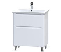 тумбочка с умывальником Aquarius Polo 70x44,6x82 белый (08911)
