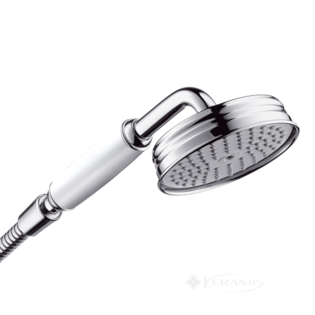 Ручной душ с белой рукояткой Axor Montreux хром (16320820)