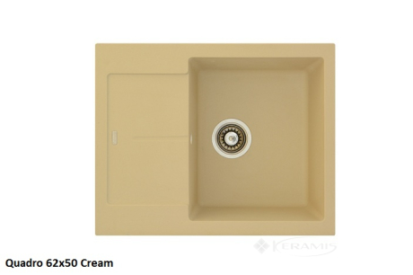 Кухонная мойка Fabiano Quadro 62x50x20 cream