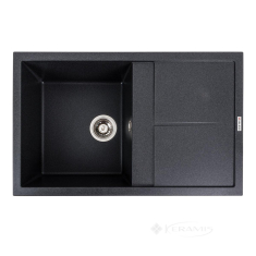 кухонная мойка Valeso Selena 78,5x49,5x20 на столешницу, гранит, карбон (SP000046910)