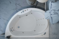 гідромасажна ванна WGT Rialto Lugano 170x108 ліва + корпус+рама+злив/перелив (RLTLGN170LHLTPBW)