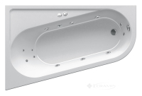 ванна акриловая Ravak Chrome L 170x105 Relax Base гидромассажная, хром (GMSR1364)