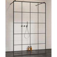 душова перегородка Radaway Modo I New Black 120x200 безпечне скло, factory, чорна (388124-54-57)