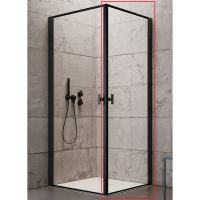 душова кабіна Radaway NES Black KDD I 80x80 права частина, безпечне скло, frame, чорна (10021080-54-56R)