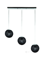 люстра Levistella подвесная, черная/хром (9711502-3 BK)