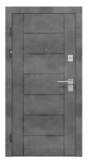 дверь входная Rodos Line 960x2050x96 бетон внешний/крем (Lnz 004)