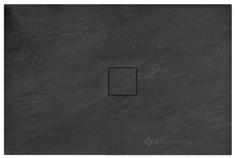 Піддон Rea Stone 90x120 прямокутний, black (REA-K9603)
