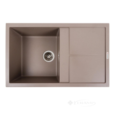 кухонная мойка Valeso Selena 78,5x49,5x20 на столешницу, гранит, дюна (SP000046911)
