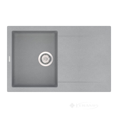 кухонная мойка Vankor Orman 76,5x48 gray + сифон (OMP 02.78)