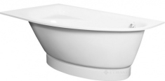 ванна из искусственного камня PAA Tre Grande 170x100 правая + панель, белая (VATREGR/L/00+PATREGRM/00)