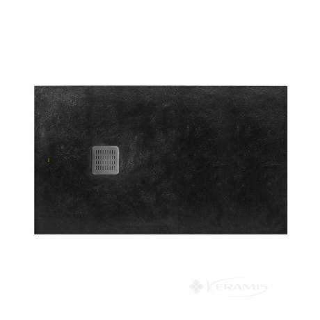 Поддон Roca Terran 100x90 прямоугольный, черный + трап + сифон (AP013E838401400)