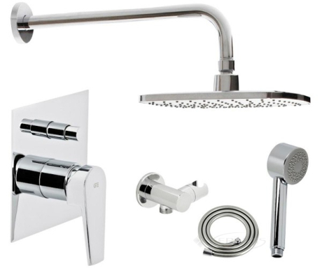 Душевой набор Genebre Klip хром (02Klip-showerset)