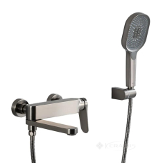 змішувач для ванни Gappo короткий поворотний вилив, gungrey (G3210-9)