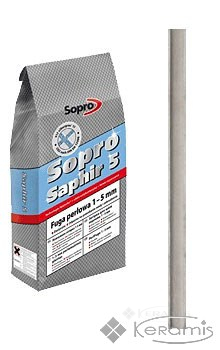 Затирка Sopro Saphir 912 (сріблясто-сірий №17) 5кг