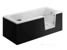 панель для ванны Polimat 180 см фронтальная, черная (00050)