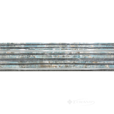 плитка Gemma Aqua 30x120 stripe turquois gloss