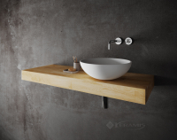 столешница Paa Solid из массива дуба 1200×450×95 с кронштейнами